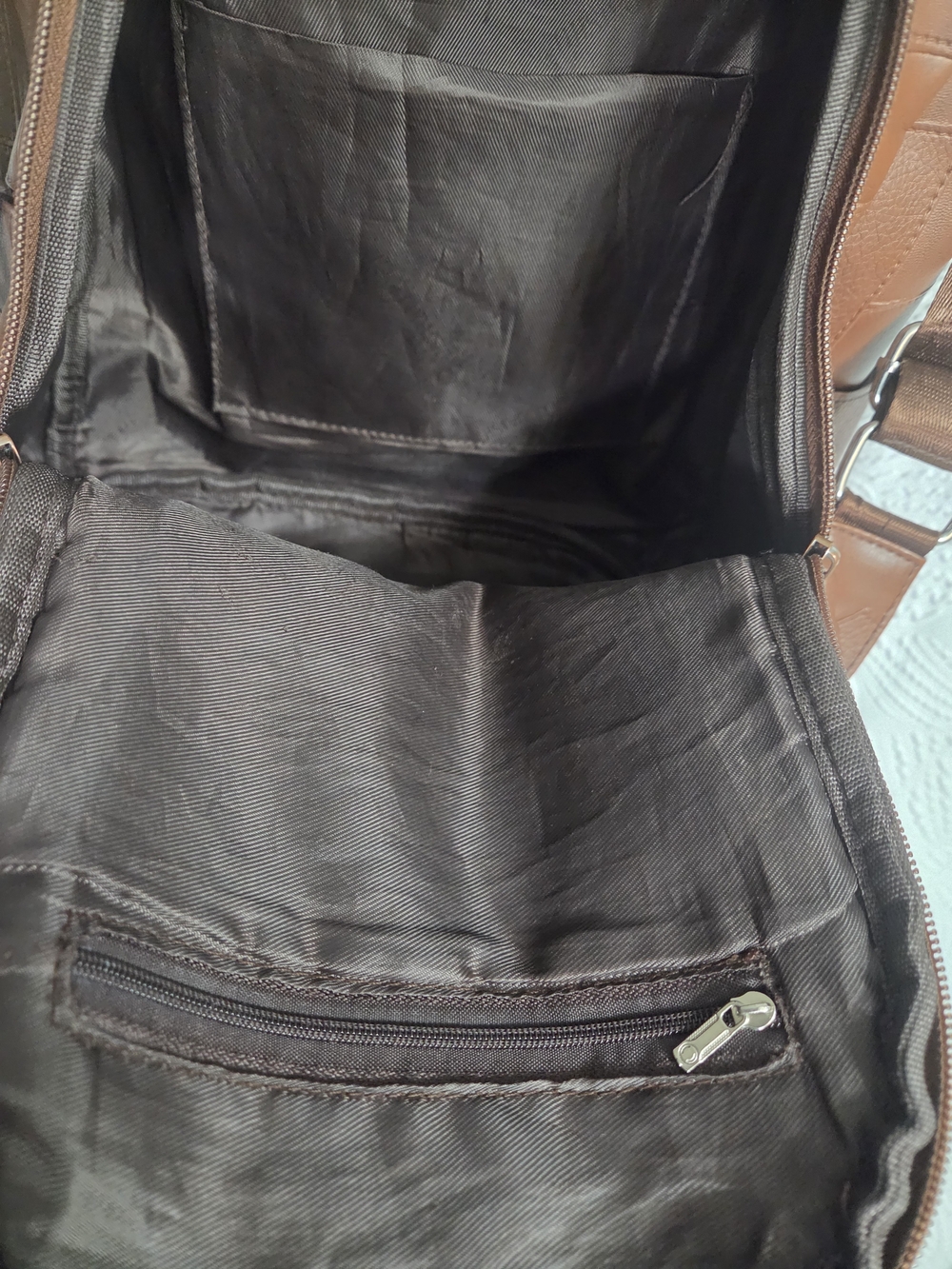 Faux Leather Anti Theft Backpack - Picture 6 of 16